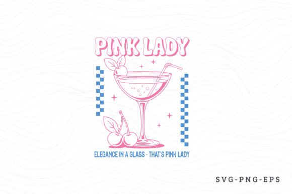 Download Pink Lady, Summer Cocktail SVG PNG - Ink Collection