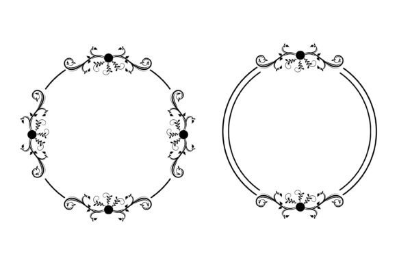 Download Cute Floral Frame Shape Design - Shape design Collection