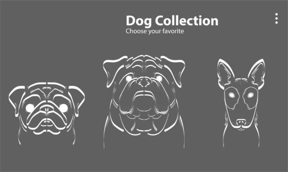 Download Icon Flat Character Drawing Dog Line Paw - Drawing Collection