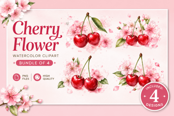 Download Cherry Blossom PNG Clipart Bundle 4 #06 - Premium Bundle
