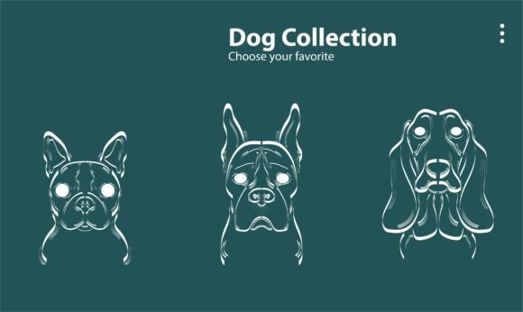 Download Icon Flat Character Drawing Dog Line Paw - Drawing Collection