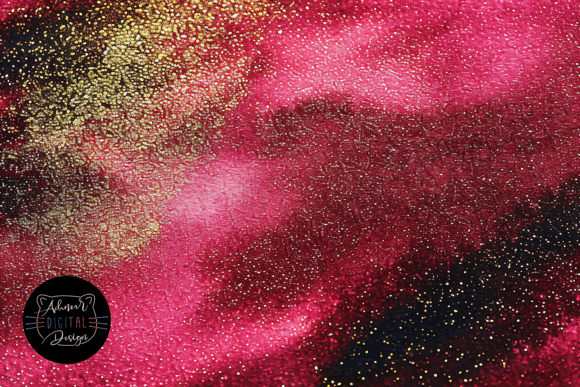 Download Dark Pink and Gold Watercolor Texture - Ink Collection