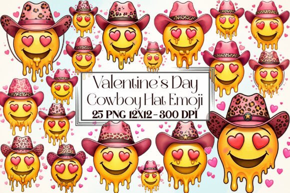 Download Valentine Cowboy Hat Emoji Clipart - Valentine cowboy hat Collection