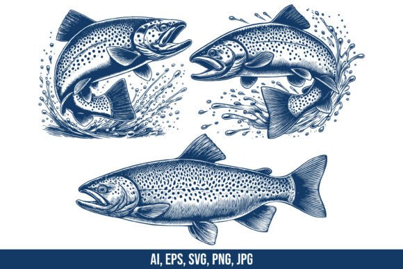 Download Trout Fish Vector Clipart - Vector clipart Collection